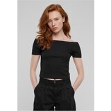 UC Ladies Women's Organic Off Shoulder Rib T-Shirt - Black Cijene