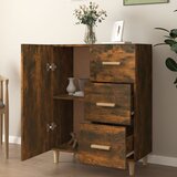  Komoda boja dimljenog hrasta 69,5x34x90 cm konstruirano drvo | Eponuda.com