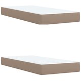  box spring s madracem cappuccino 200x200cm umjetna koža | shoptok.hr
