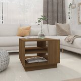 vidaXL stolić za kavu boja smeđeg hrasta 55 x 55 x 43 cm od iverice Cijene