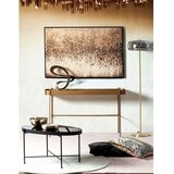 BIZZOTTO Stranska mizica s stekleno mizno ploščo v zlati barvi 43x120,5 cm Rashida – | Shoptok.si
