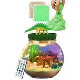 Lean Toys Ustvarjalni komplet za terarij z dinozavri z LED lučko in daljinskim upravljalnikom | Shoptok.si
