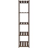  Stalak za pohranu 5 razina smeđi 80x38x170 cm masivna borovina | shoptok.hr