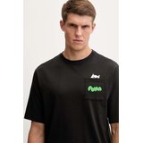 Puma Pamučna majica x RIPNDIP boja: crna, s tiskom, 633779 | shoptok.hr