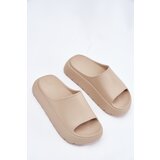 EVENTO Foam Women's Slippers On Platform Beige Xalvania | shoptok.hr