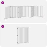  Vrata za pse 6 pcs Crna 80 x 100 cm Cinkani čelik | Eponuda.ba