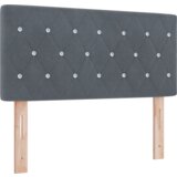 vidaXL Postelja s pomičnim vzmetenjem in blazino & LED Temno siva 90x190 cm Žamet Cene