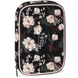 Ars Una Flowery Black višeslojna pernica 15,5x22,5x4,5cm | shoptok.hr