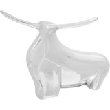  Skulptura bika Srebrno 37 x 44 x 17 cm Aluminij | shoptok.hr