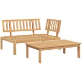  Set sofe s jastukom 2 pcs Antracit Čvrsto drvo akacije | shoptok.hr