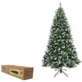  Novogodišnja jelka zelena, 180 cm, sneg, šišarke, bobice, stalak ( 41-506000 ) Cene