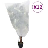  Prevleka za rastline iz flisa z zadrgo 12 kosi 70 g/m² 0,8x0,8m | Shoptok.si