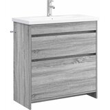 vidaXL Set namještaja za kupaonicu Siva Sonoma 81 x 40 x 84 5 cm - Siva Sonoma 81 x 40 x 84 5 cm | shoptok.hr