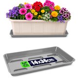 KADAX Stojalo za cvetlične lončke 40 cm, balkonsko korito, plastični pladenj, (5000353255) | Shoptok.si