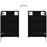  Kupaonski ormar s ogledalom Crni hrast 40 x 10,5 x 60,5 cm | shoptok.hr