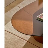 Kave Home Smeđi stolić za kavu sa staklenom pločom stola 81x140 cm Olir – | shoptok.hr