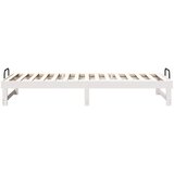  Krevetna konstrukcija Bijelo 80 x 210 cm Čvrsto borovo drvo | shoptok.hr