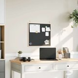 vidaXL Ploča za pisanje s crnim okvirom od punog borovine 60x55 cm | shoptok.hr