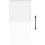vidaXL rolo zatemnjena bela 85x130cm tkanina širina 80,7cm poliester | Shoptok.si