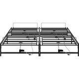  Električni podesivi okvir kreveta Crna 160 x 200 cm Čelik | shoptok.hr