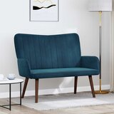SOFA za dvije osobe Plava 115 x 61 x 87 cm Baršun | shoptok.hr