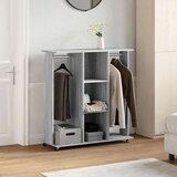  Ormar s kotačima sivi hrast 102 x 38 x 110 cm konstruirano drvo | shoptok.hr