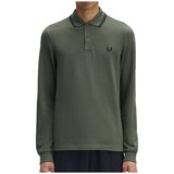 Fred Perry Polo majice dolgi rokavi LS TWIN TIPPED SHIRT Zelena Cene