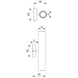  Zidno svetlo WALL 2xGU10/8W/230V mesing | Eponuda.com