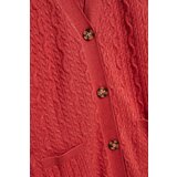 Marisse Long Raspberry Cardigan | shoptok.hr