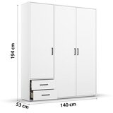 Modern Living Omara S Klasičnimi Vrati Voyager, Bela | Shoptok.si
