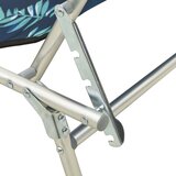  Sklopiva ležaljka za sunčanje s krovom uzorak lišća aluminijska | shoptok.hr