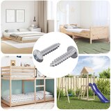  Drvene vijake 2 pcs Srebrno M4 x 20 mm Čelik | shoptok.hr
