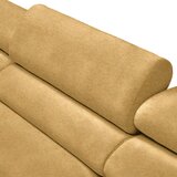 Lomoco KOTNA SEDEŽNA GARNITURA, velur barve karija | Shoptok.si