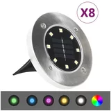  Solarne talne svetilke 8 kosov LED svetilke RGB