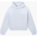 Calvin Klein Jeans Micro Flock Hoodie Pulover Modra | Shoptok.si