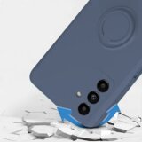 Onasi silikonski ovitek liquid ring za samsung galaxy A32 A326 5G - sivo moder | Shoptok.si