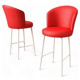 Hanah home set barskih stolica Uras, 6 dijelova, crvena i bijela | Eponuda.ba