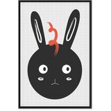  Slika - Rabbit Sees Everything (1 Part) Vertical 60x90 U crnom drvenom okviru | shoptok.hr