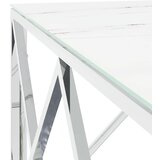  Stolić za kavu srebrni 80x80x40 cm nehrđajući čelik i staklo | Eponuda.com