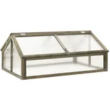 vidaXL Staklenik sivi 114 x 80 x 50 cm od jelovine