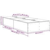  Posteljni okvir Artisan hrast Les Enojna, (22051222) | Shoptok.si