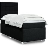 Box spring krevet s madracem crni 80 x 200 cm od tkanine | shoptok.hr