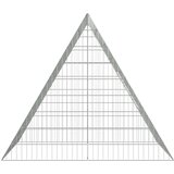  Kletka za piščance srebrna 110 x 100 x 85 cm Cinkana jeklena, (5000204354) | Shoptok.si