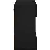  Zidni TV ormarić s LED svjetlima crni 58,5x30x60,5 cm | shoptok.hr