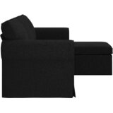 SOFA Crna 215 x 138 x 80 cm tkanina | shoptok.hr