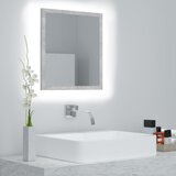  LED kupaonsko ogledalo siva boja betona 40x8,5x37 cm akrilno | Eponuda.com