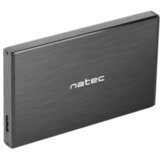 Natec RHINO GO enclosure USB 3.0 for 2.5'' SATA HDD /SSD, black Aluminum | shoptok.hr