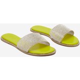 Resti Green women's slippers with cubic zirconia Verina - Footwear | Shoptok.si