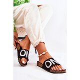 EVENTO Classic Slip-On Slippers With Inscription Black and Silver Bahari | shoptok.hr