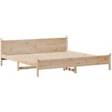 vidaXL Posteljni okvir brez vzmetnice 200x200 cm trdna borovina | Shoptok.si